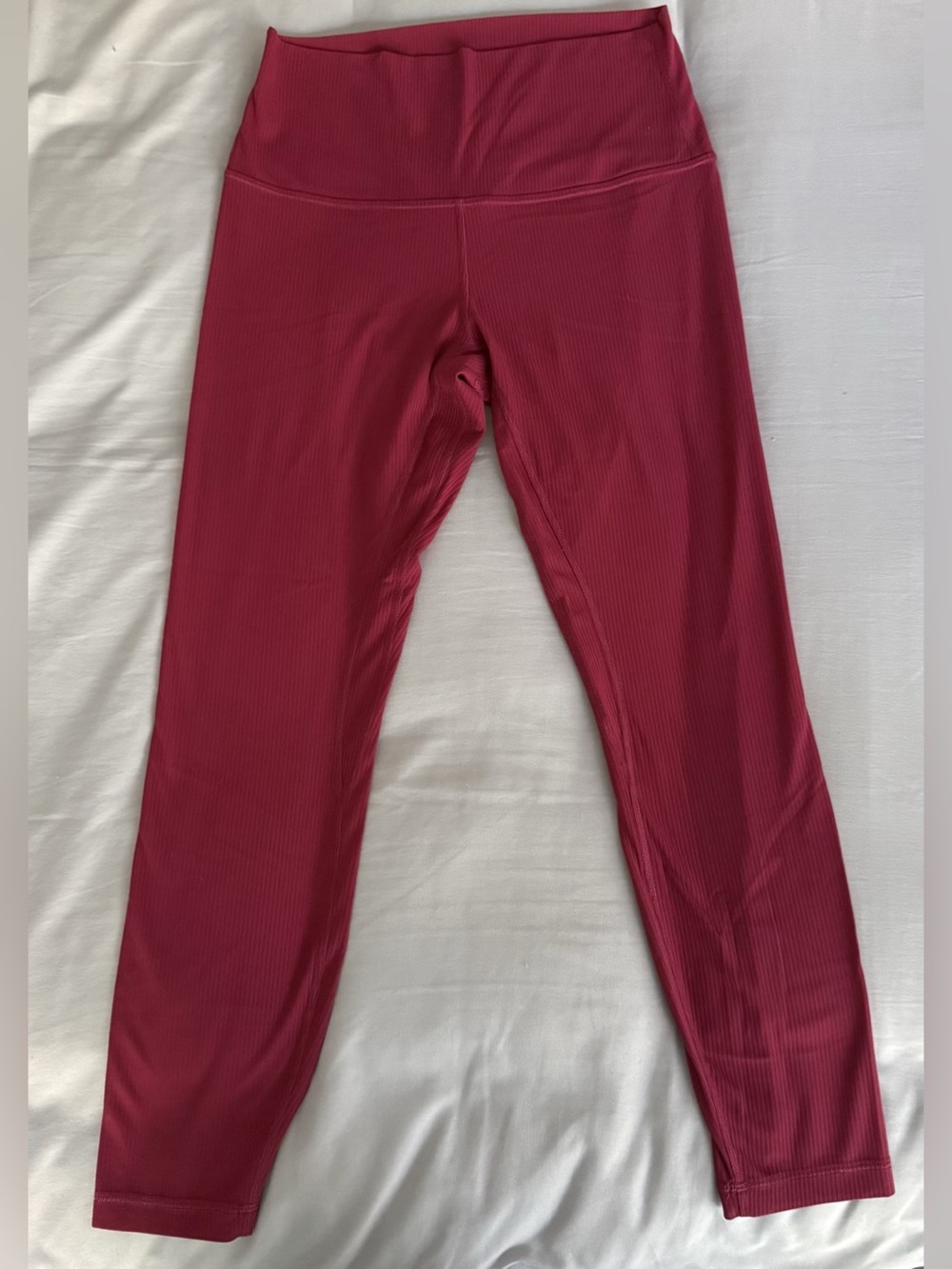 lululemon Align High-Rise Ribbed Pant 25" Pink Size 8
